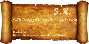 Sövegjártó Melinda névjegykártya